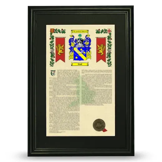 Hool Deluxe Armorial Framed - Black
