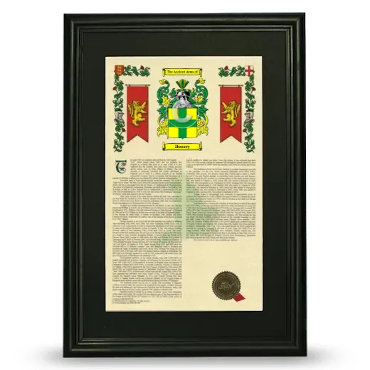 Housey Deluxe Armorial Framed - Black