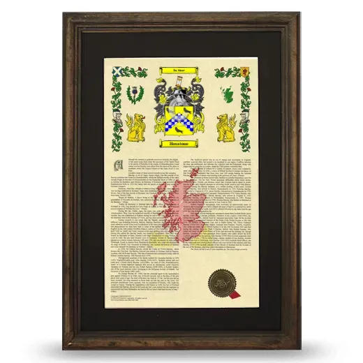 Houstone Deluxe Armorial Framed - Brown