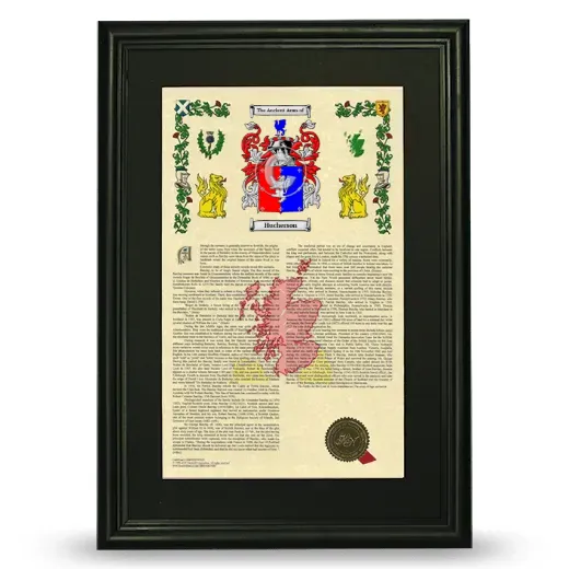 Hucherson Deluxe Armorial Framed - Black