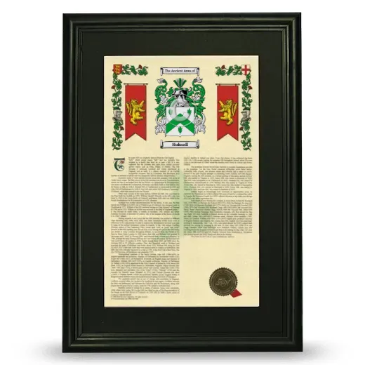 Huknall Deluxe Armorial Framed - Black
