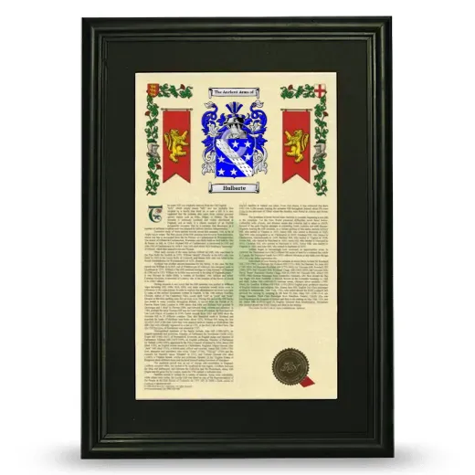 Hulbarte Deluxe Armorial Framed - Black