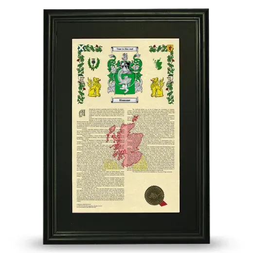 Humme Deluxe Armorial Framed - Black