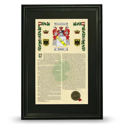 Hummer Deluxe Armorial Framed - Black