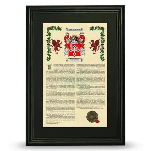 Humphress Deluxe Armorial Framed - Black