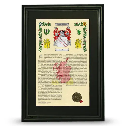 Huniham Deluxe Armorial Framed - Black
