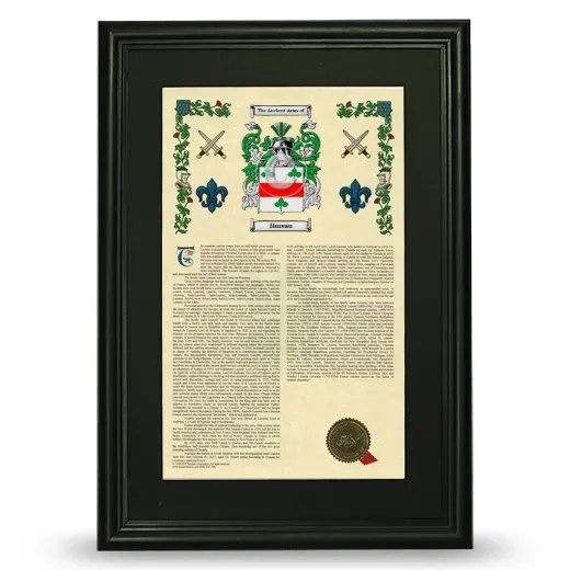 Hureau Deluxe Armorial Framed - Black