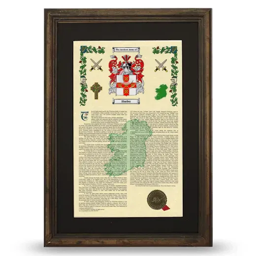 Hurley Deluxe Armorial Framed - Brown
