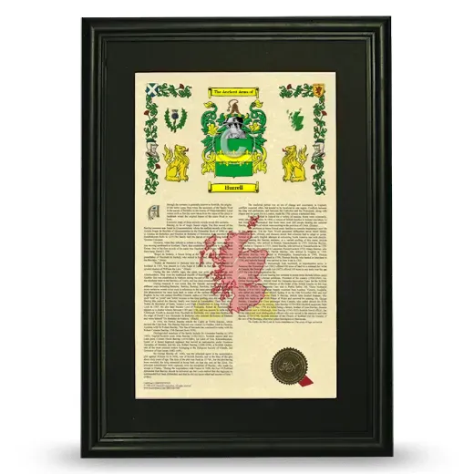 Hurrell Deluxe Armorial Framed - Black