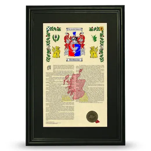 Hutchinsonn Deluxe Armorial Framed - Black