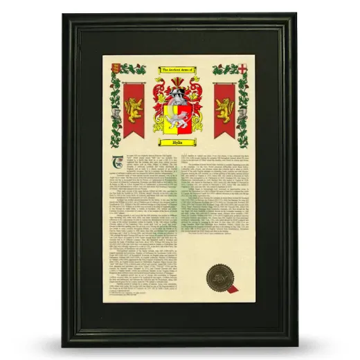 Hylis Deluxe Armorial Framed - Black