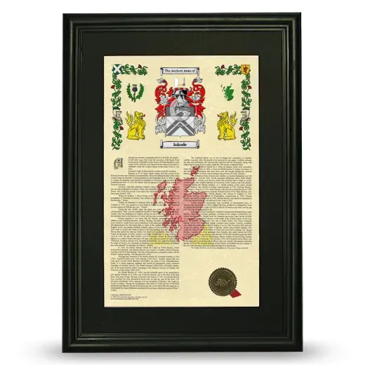 Inkode Deluxe Armorial Framed - Black