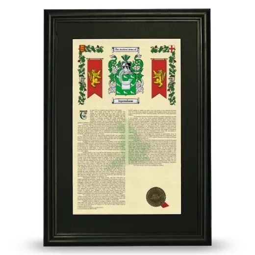 Irprenham Deluxe Armorial Framed - Black