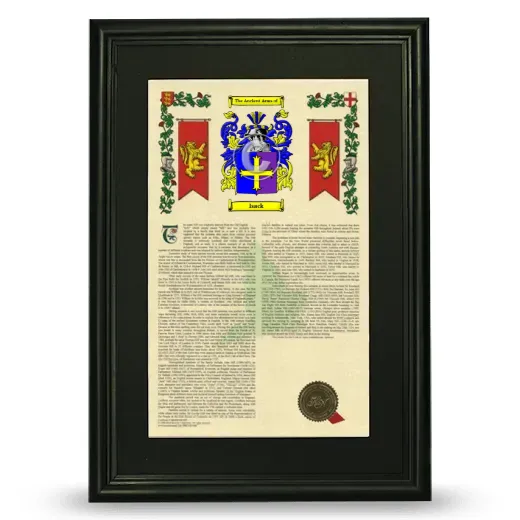 Isack Deluxe Armorial Framed - Black