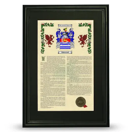 Isherwood Deluxe Armorial Framed - Black