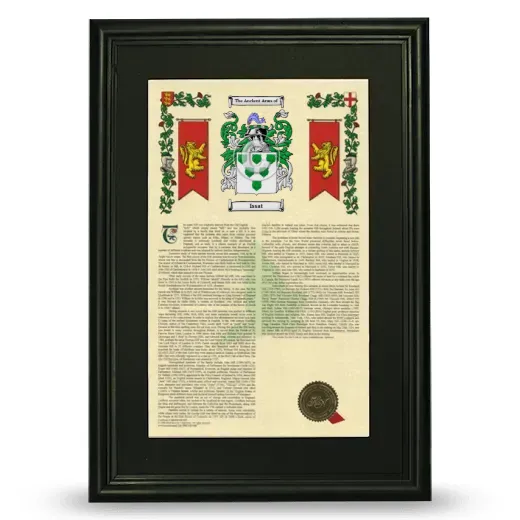 Issat Deluxe Armorial Framed - Black