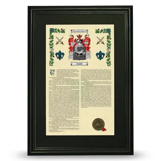Jamati Deluxe Armorial Framed - Black