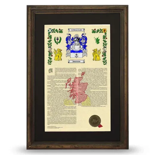 Jamesom Deluxe Armorial Framed - Brown