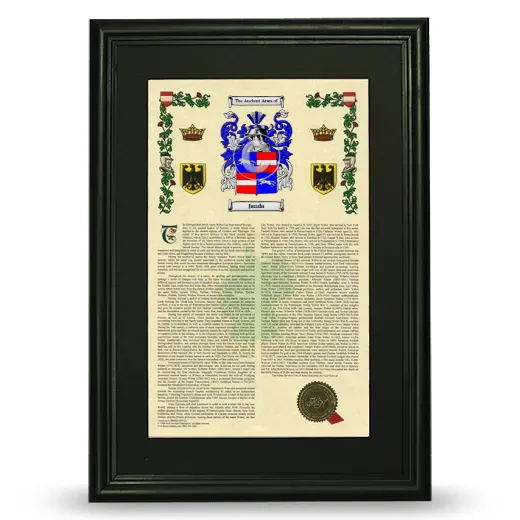 Janda Deluxe Armorial Framed - Black