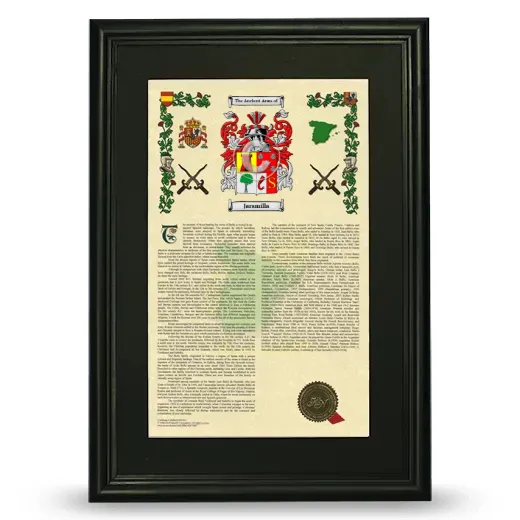 Jaramilla Deluxe Armorial Framed - Black