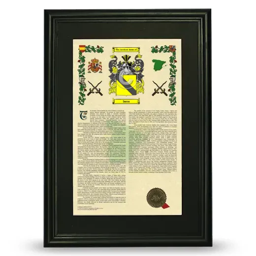 Jarra Deluxe Armorial Framed - Black
