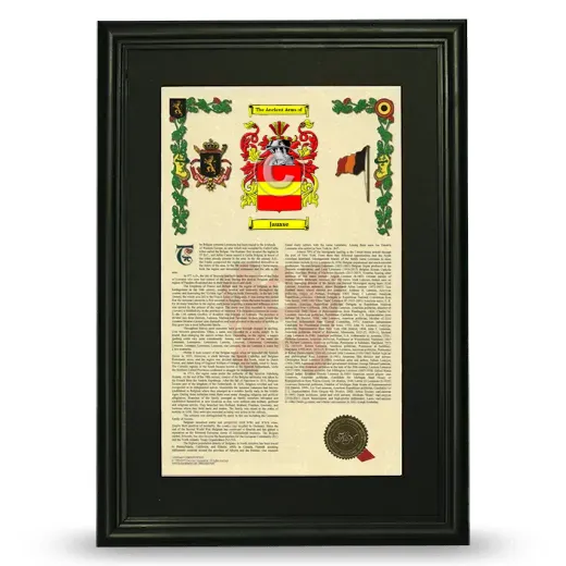 Jausse Deluxe Armorial Framed - Black