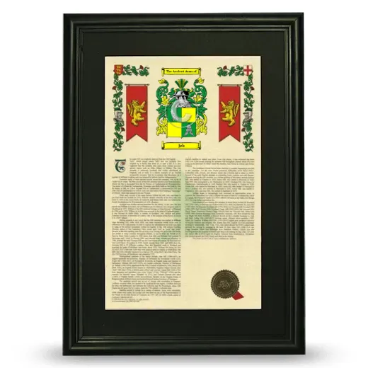 Jeb Deluxe Armorial Framed - Black