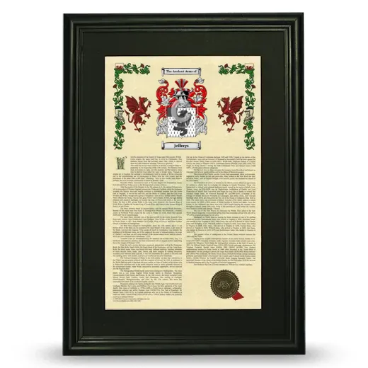 Jefferys Deluxe Armorial Framed - Black
