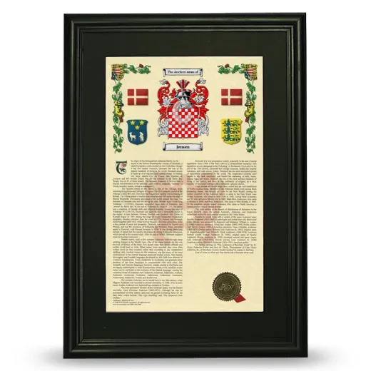 Jensen Deluxe Armorial Framed - Black
