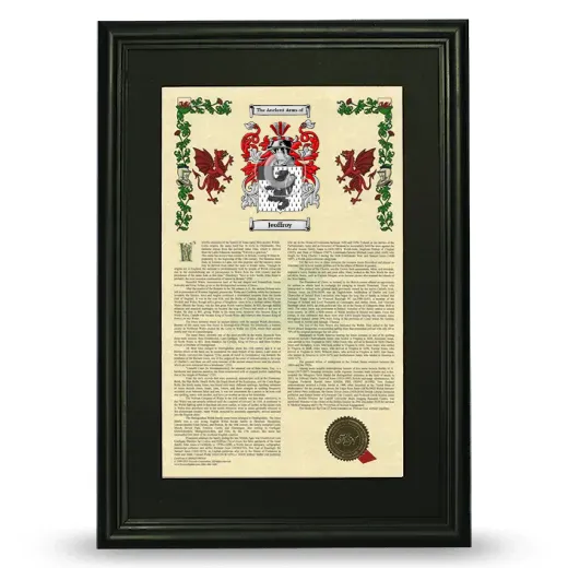 Jeoffroy Deluxe Armorial Framed - Black