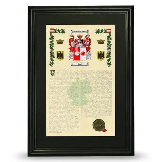 Joel Deluxe Armorial Framed - Black