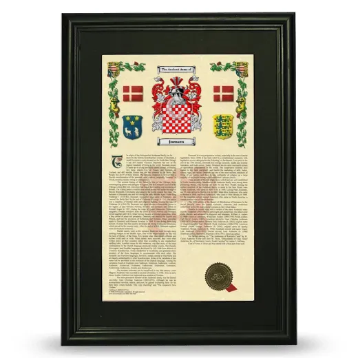 Joensen Deluxe Armorial Framed - Black