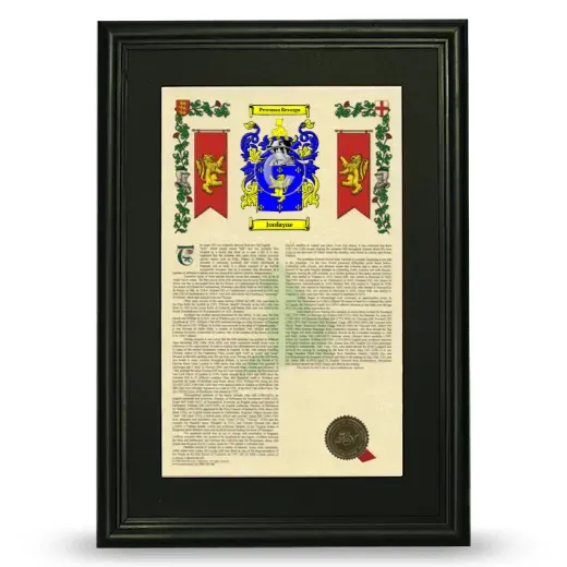 Jordayne Deluxe Armorial Framed - Black