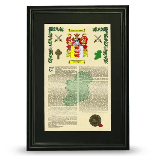 Journigan Deluxe Armorial Framed - Black