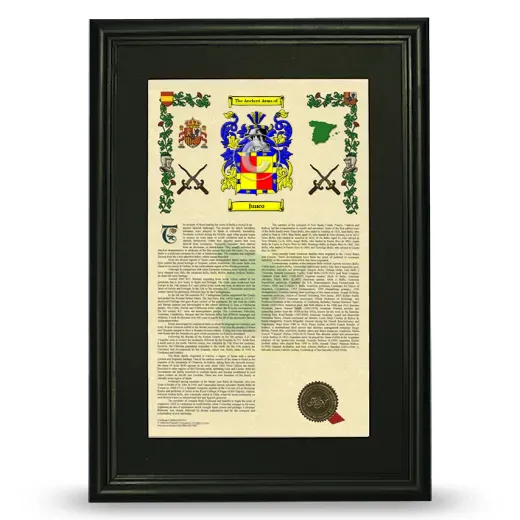 Junco Deluxe Armorial Framed - Black