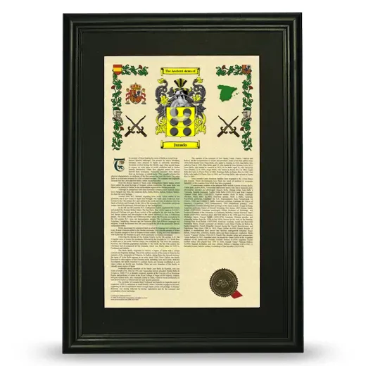 Jurado Deluxe Armorial Framed - Black