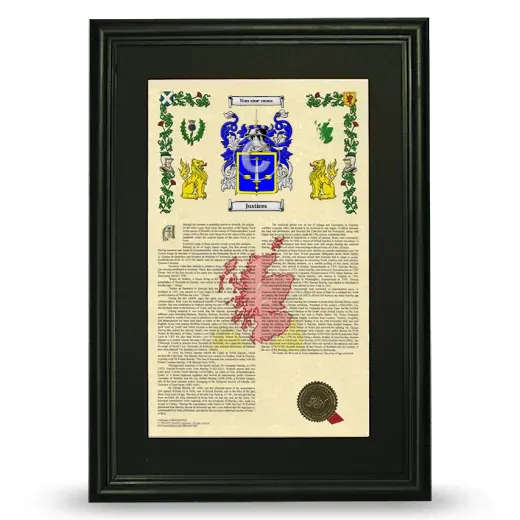 Justices Deluxe Armorial Framed - Black