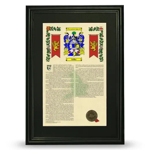 Kallay Deluxe Armorial Framed - Black