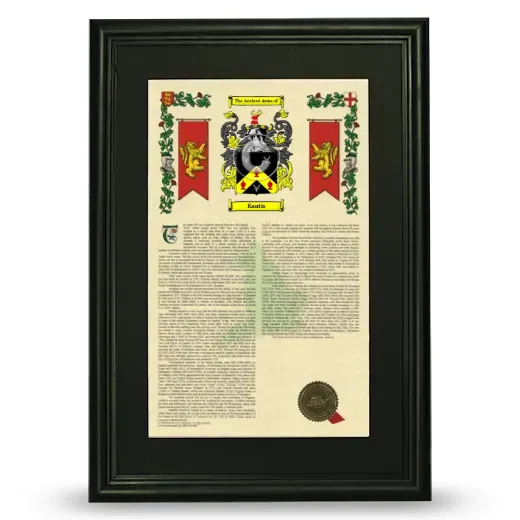 Kantis Deluxe Armorial Framed - Black