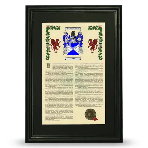Karrie Deluxe Armorial Framed - Black