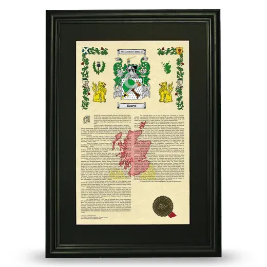 Karrys Deluxe Armorial Framed - Black