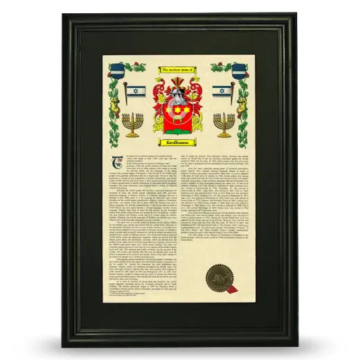 Kauffmann Deluxe Armorial Framed - Black
