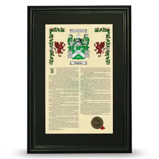 Kedgwine Deluxe Armorial Framed - Black
