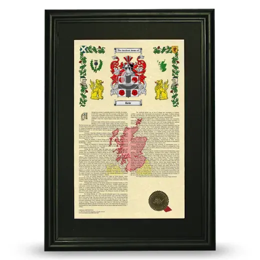 Keir Deluxe Armorial Framed - Black