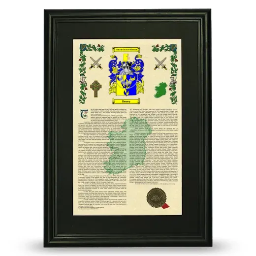Keney Deluxe Armorial Framed - Black