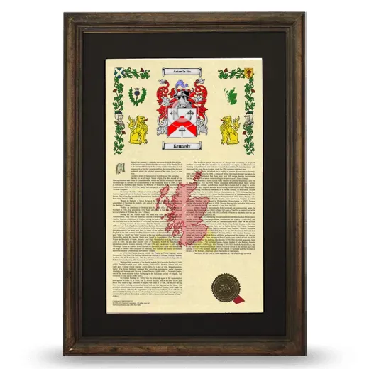 Kennedy Deluxe Armorial Framed - Brown