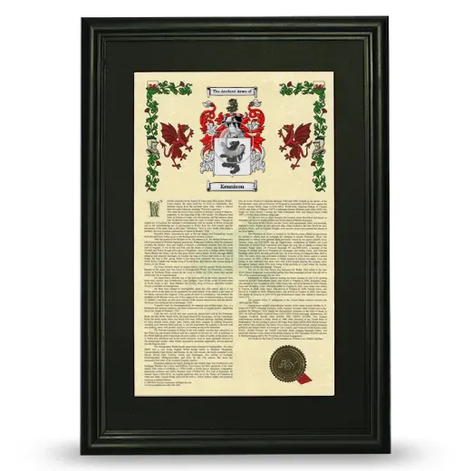 Kennison Deluxe Armorial Framed - Black