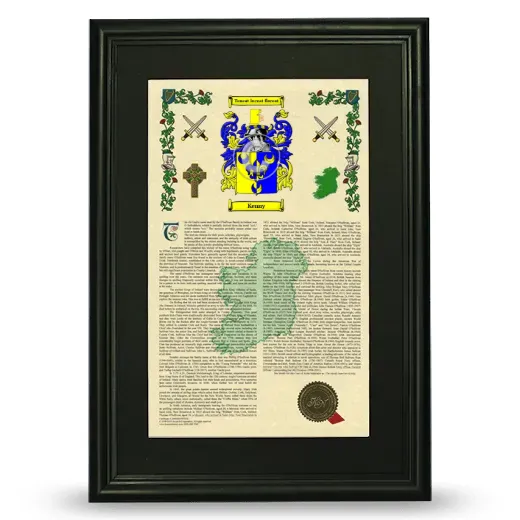 Kenny Deluxe Armorial Framed - Black