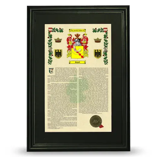 Kepel Deluxe Armorial Framed - Black