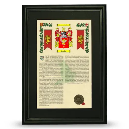 Kepplay Deluxe Armorial Framed - Black